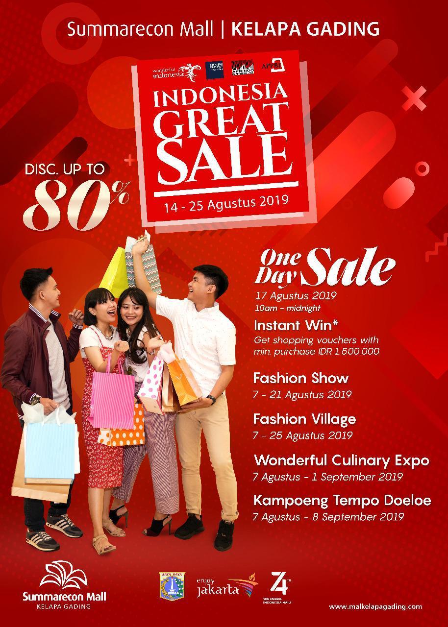 INDONESIA GREAT SALE 2019